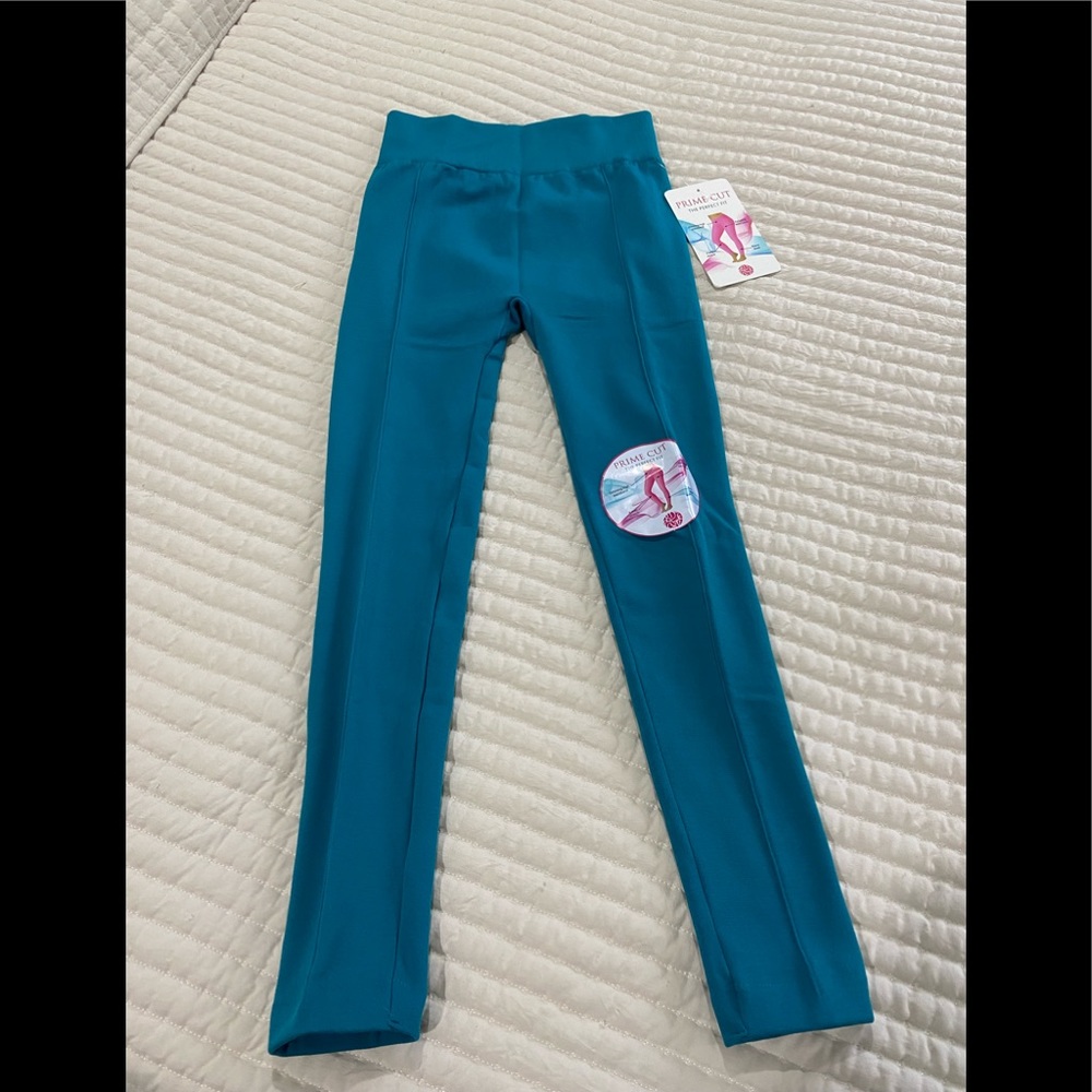 Soft/Stretchy Leggings with Warm Lining in Teal